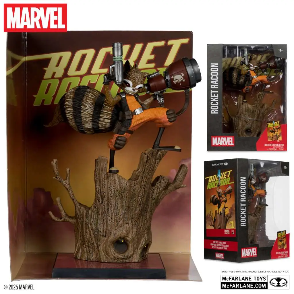 Marvel | Collection WV7 1:6 Rocket Raccoon (A Chasing Tale image 3