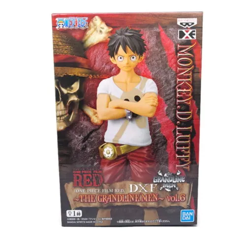 Monkey D luffy_1 Red DXF The Grandline Men Vol. 6 Monkey D. Luffy PVC Figuur 16 cm