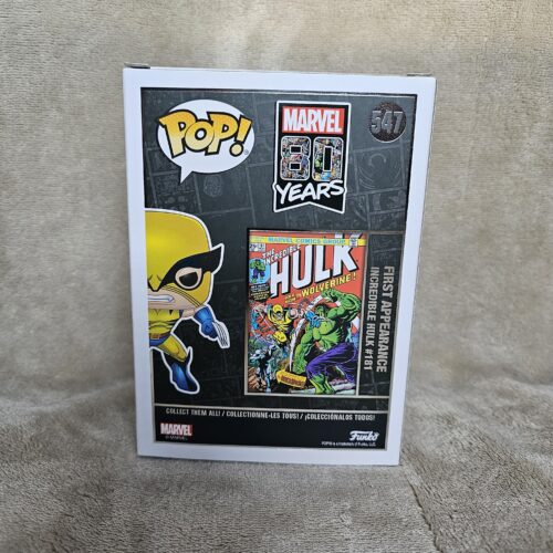 Marvel 80 Years Wolverine (First Appearance) #547 Funko Pop!
